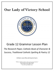 Lesson Plans – Grade 12 Grammar Research Paper